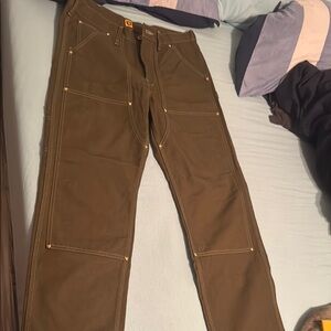 Human Made Olive Cargo Pants Durable Workwear